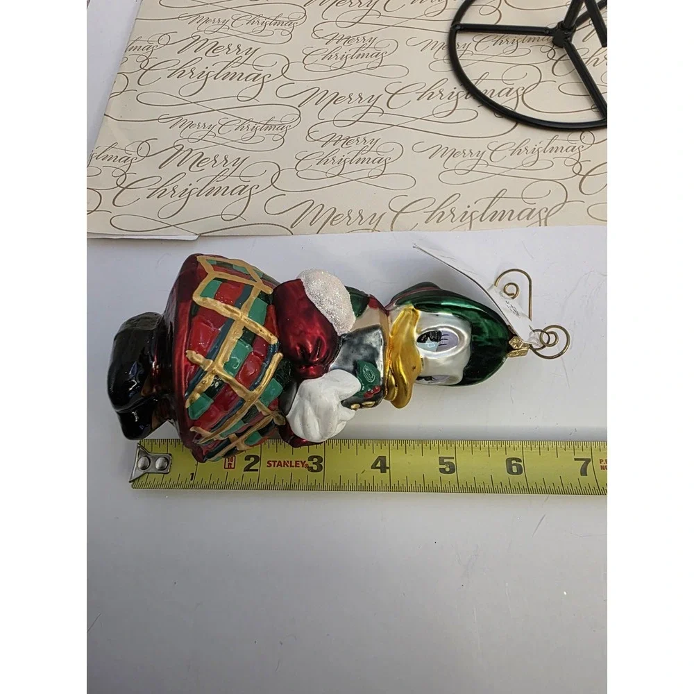 Christopher Radko Disney Caroler Daisy Duck Christmas Glass Ornament 6.5